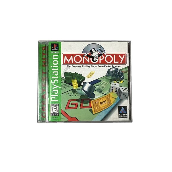 Monopoly Greatest Hits (Sony PlayStation 1, 1998) Authentic, CIB, Tested - Picture 1 of 3